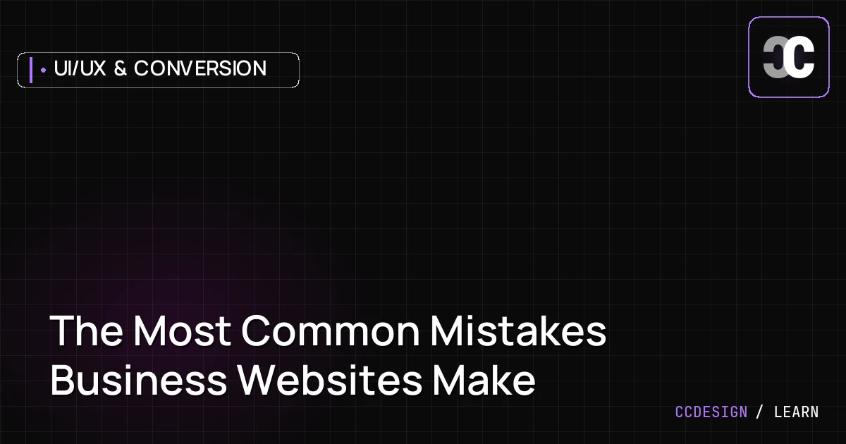 The Most Common Mistakes Business Websites Make