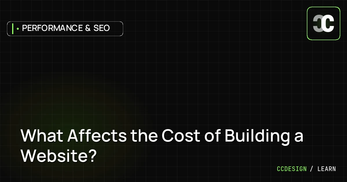 What Affects the Cost of Building a Website?