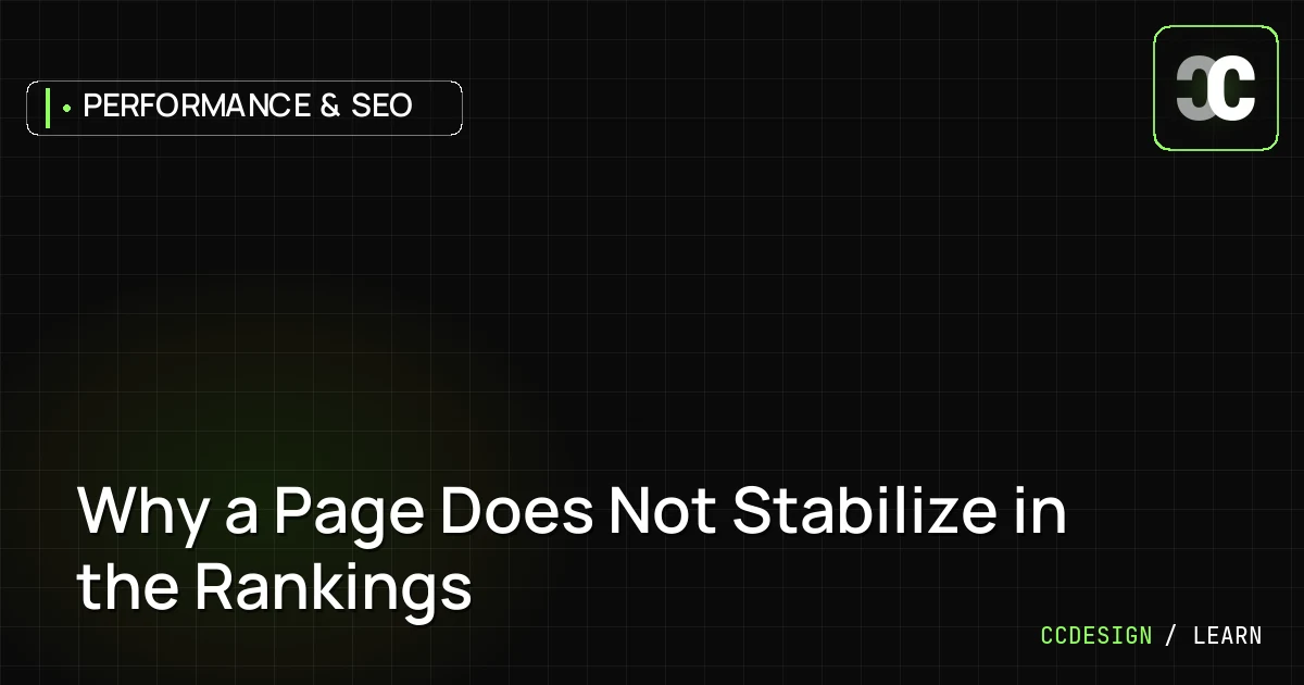 Why a Page Does Not Stabilize in the Rankings